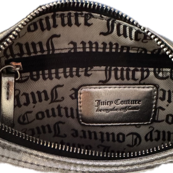Juicy Couture NWT Metallic Silver Half Moon Crossbody | Factory Flaws - Picture 4 of 10